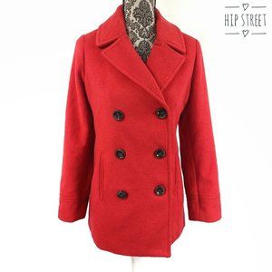 ST JOHNS BAY Wool Blend Pea Coat PM